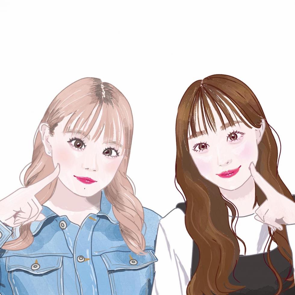 似顔絵　女性